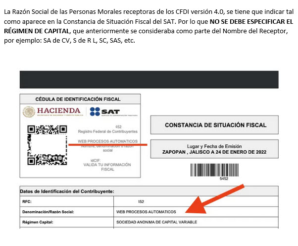 Ejemplo razón social